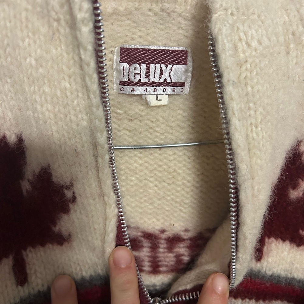 Vintage Wool Olympics Kids Zip Up Hoodie - Picture 4 of 4